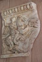 REPRODUCCION RELIEVE FRISO PARTENON EN ESCAYOLA ENDURECIDA 29X32.5 